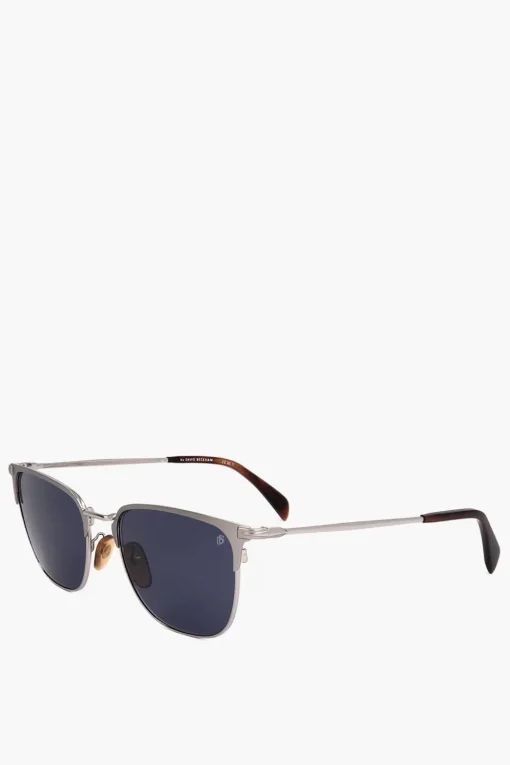Occhiali da Sole Clubmaster con Montatura in Metallo>David Beckham New