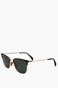 Clearance Occhiali da Sole Clubmaster con Montatura in Metallo Uomo Occhiali Da Sole