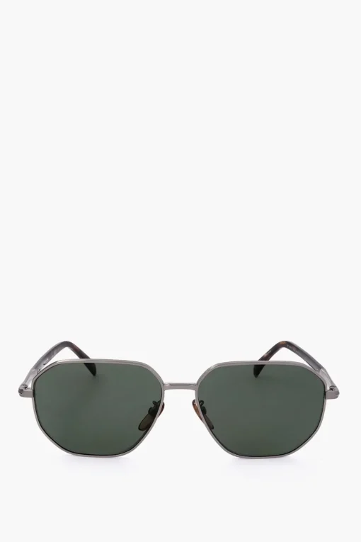 Occhiali da Sole in Metallo con Aste Tartarugate>David Beckham Fashion