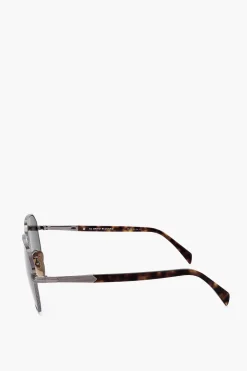 Occhiali da Sole in Metallo con Aste Tartarugate></noscript>David Beckham Fashion
