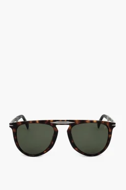 Occhiali da Sole Pantos Tartarugati con Ponte Dritto>David Beckham Discount