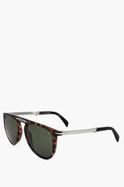 Occhiali da Sole Pantos Tartarugati con Ponte Dritto>David Beckham Discount
