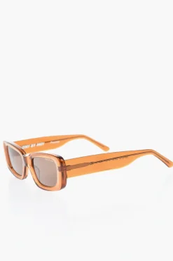 Fashion Occhiali da Sole PRESTON con Montatura Rettangolare Semi-Trasparente Donna Occhiali Da Sole