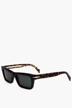 Occhiali da Sole Rectangular con Montatura Tartarugata>David Beckham Outlet