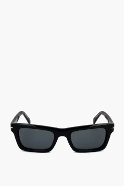 Clearance Occhiali da Sole Rectangular con Lenti Monocromo Uomo Occhiali Da Sole