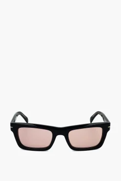 Occhiali da Sole Rectangular con Lenti Rosate>David Beckham Sale