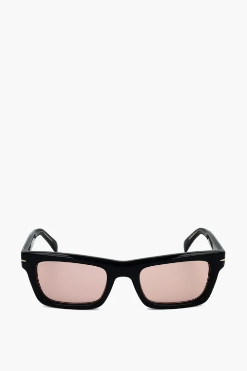 Occhiali da Sole Rectangular con Lenti Rosate>David Beckham Sale