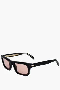 Occhiali da Sole Rectangular con Lenti Rosate>David Beckham Sale