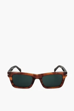 Sale Occhiali da Sole Tartarugati con Design Rettangolare Uomo Occhiali Da Sole