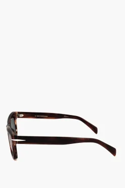 Sale Occhiali da Sole Tartarugati con Design Rettangolare Uomo Occhiali Da Sole