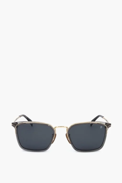 Sale Occhiali da Sole Wayfarer con Aste in Metallo Uomo Occhiali Da Sole