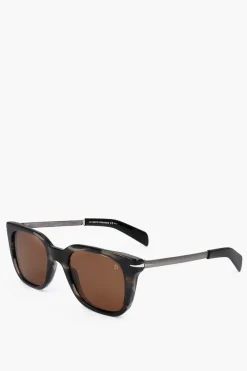 Fashion Occhiali da Sole Wayfarer con Motivo Marble Uomo Occhiali Da Sole