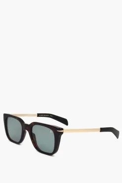 Occhiali da Sole Wayfarer con Montatura Tartarugata>David Beckham Fashion