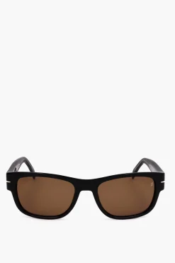 Occhiali da Sole Wayfarer con Lenti Aranciate>David Beckham Fashion