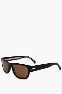 Occhiali da Sole Wayfarer con Lenti Aranciate>David Beckham Fashion