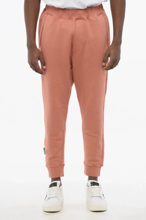 Outlet OLOP Joggers in Cotone Garzato con Polsini Uomo Pantaloni