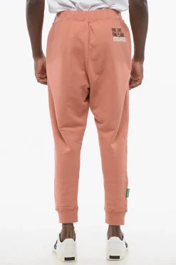 Outlet OLOP Joggers in Cotone Garzato con Polsini Uomo Pantaloni