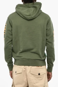 Discount ONE LIFE ONE PLANET Felpa COOL FIT Hoodie con Logo in Lettering Uomo Felpe