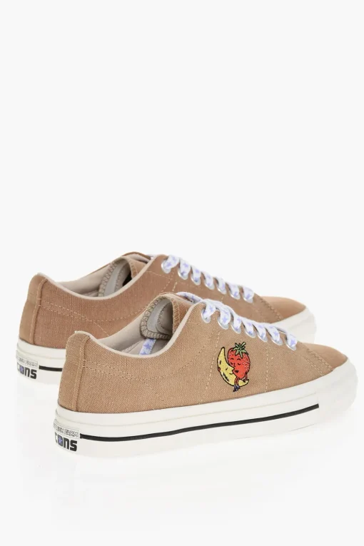 Fashion ONE STAR SKY HIGH FARM CONS Sneakers Basse in Tessuto con Lacci Logati All-Over Uomo Sneaker