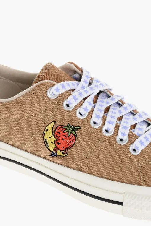 Fashion ONE STAR SKY HIGH FARM CONS Sneakers Basse in Tessuto con Lacci Logati All-Over Uomo Sneaker
