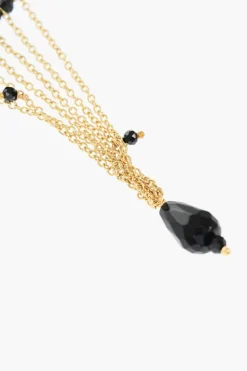 Orecchini a Catena Effetto Dorato con Pietre>Niani Fashion