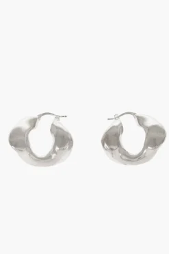 Orecchini a Cerchio Asimmetrici in Ottone>Jil Sander Fashion