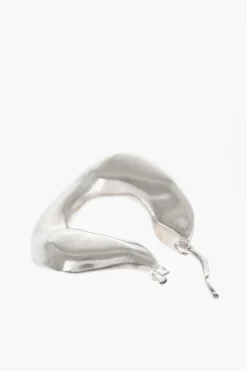 Orecchini a Cerchio Asimmetrici in Ottone>Jil Sander Fashion