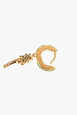 Orecchini a Cerchio con Strass e Pendente a Forma di Palma></noscript>Palm Angels Online