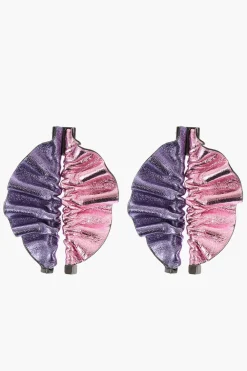 Online Orecchini MINIALIE In Pelle Metallizzata Bicolore Donna Gioielli