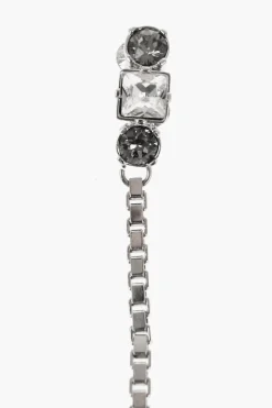 Orecchino Singolo a Clip con Maxi Catena e Fiocco Impreziosito da Strass></noscript>Dsquared2 Best