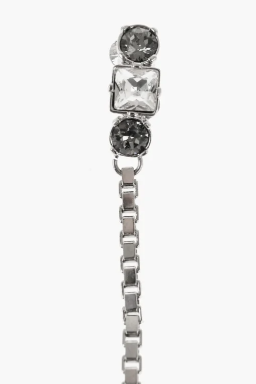 Orecchino Singolo a Clip con Maxi Catena e Fiocco Impreziosito da Strass>Dsquared2 Best