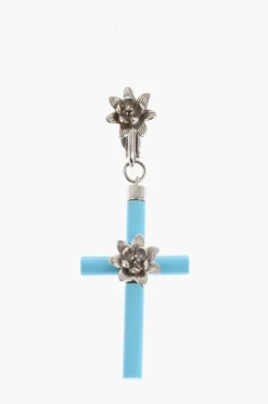 Orecchino Singolo JESUS Con Fiori in Metallo>Dsquared2 Fashion