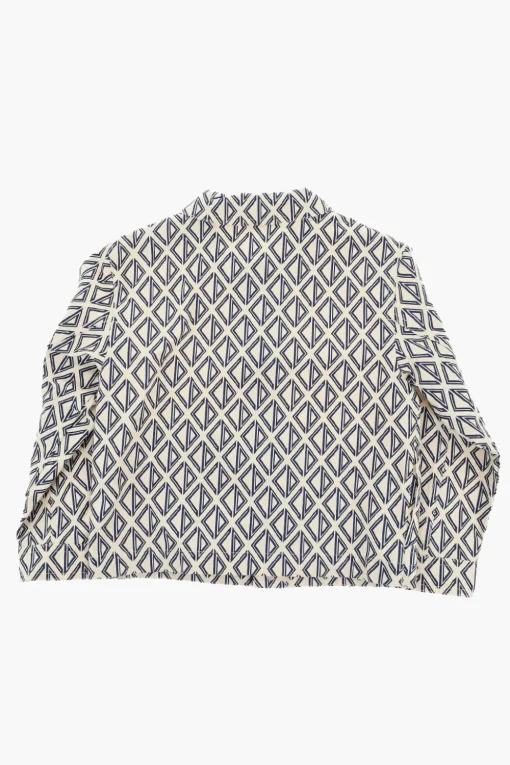 Overshirt a Motivo Geometrico con Bottoni Automatici>Dior Kids Sale
