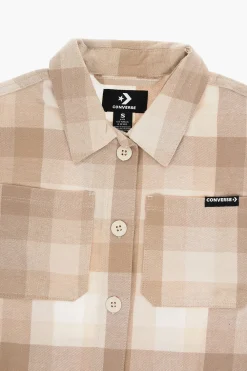 Discount Overshirt a Quadri con Doppio Taschino Abbigliamento