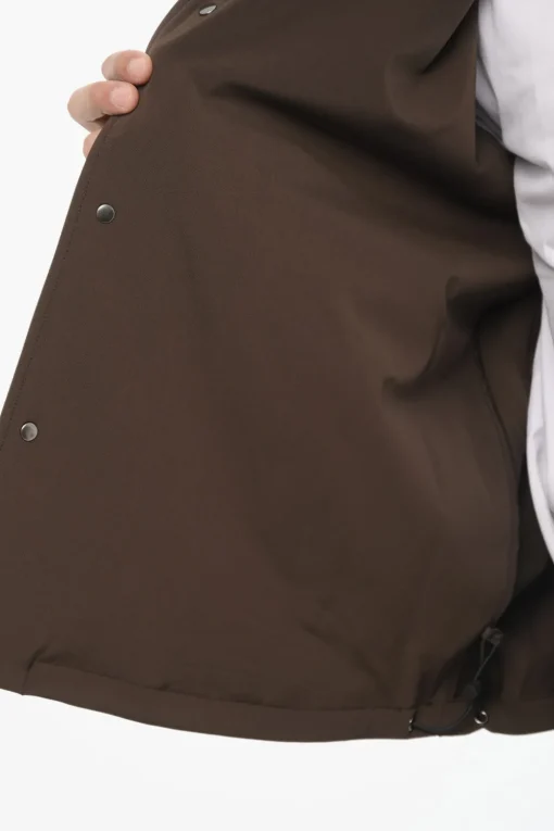 Fashion Overshirt Boxy Fit con Bottoni Automatici Uomo Giubbotti