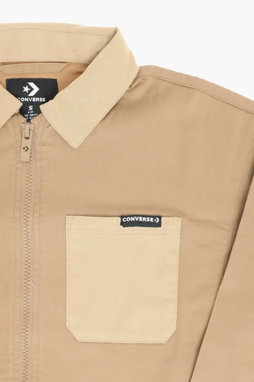 Discount Overshirt Color Block con Doppio Taschino Abbigliamento