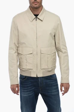 Sale Overshirt con Chiusura Zip e Tasche ad Aletta Uomo Camicie