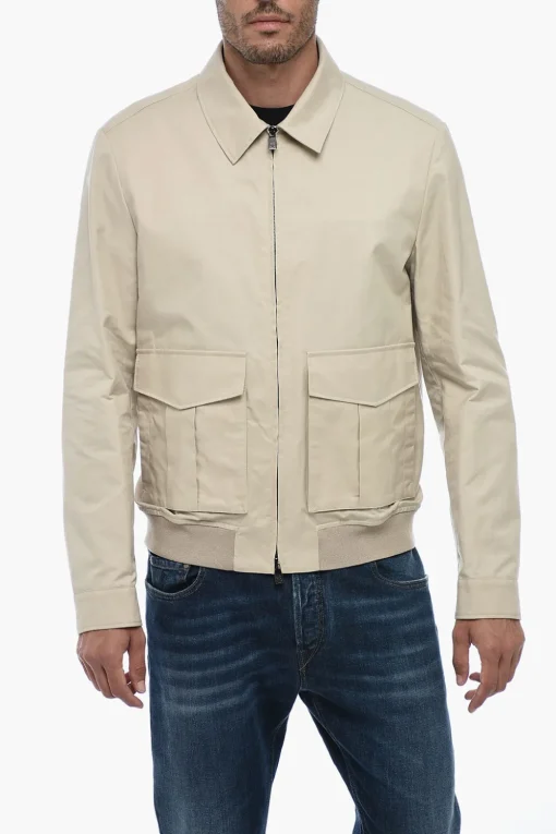 Sale Overshirt con Chiusura Zip e Tasche ad Aletta Uomo Camicie