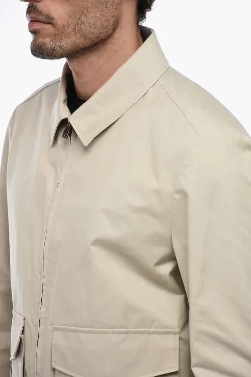 Sale Overshirt con Chiusura Zip e Tasche ad Aletta Uomo Camicie