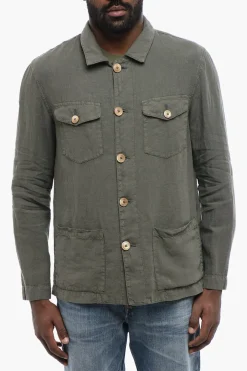 New Overshirt DERBY in Lino Uomo Camicie