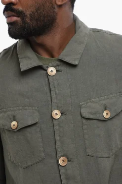 New Overshirt DERBY in Lino Uomo Camicie