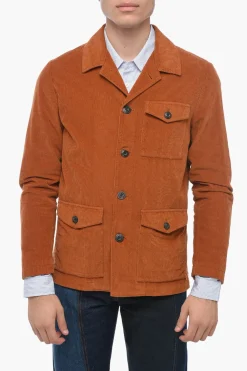 New Overshirt DERBY in Velluto a Coste con Tasche Utility Uomo Camicie