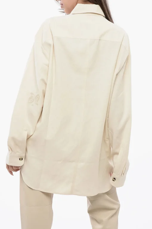 Overshirt FABIAN in Tinta Unita con Doppio Taschino>Nanushka Best