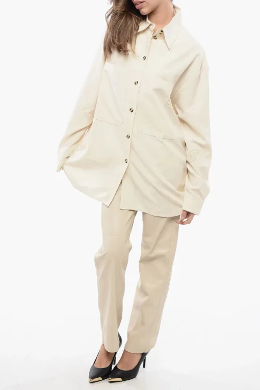 Overshirt FABIAN in Tinta Unita con Doppio Taschino>Nanushka Best