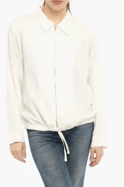 Outlet Overshirt FLUID Leggero in Twill Donna Giubbotti