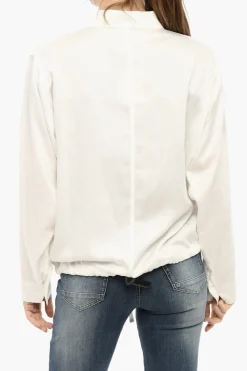 Outlet Overshirt FLUID Leggero in Twill Donna Giubbotti