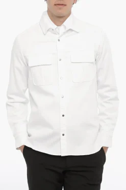 Overshirt GANG WORKWEAR in Tinta Unita con Doppio Taschino>Neil Barrett Hot