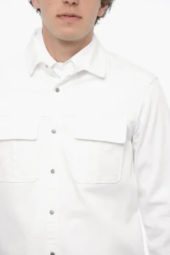 Overshirt GANG WORKWEAR in Tinta Unita con Doppio Taschino></noscript>Neil Barrett Hot