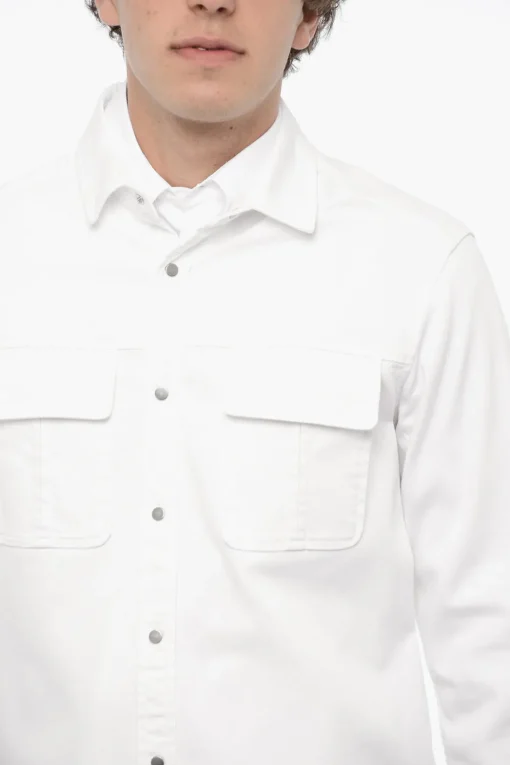 Overshirt GANG WORKWEAR in Tinta Unita con Doppio Taschino>Neil Barrett Hot