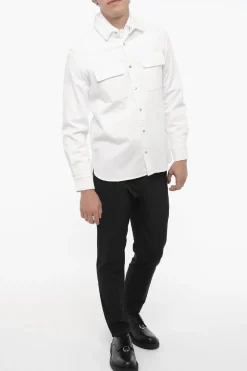 Overshirt GANG WORKWEAR in Tinta Unita con Doppio Taschino></noscript>Neil Barrett Hot